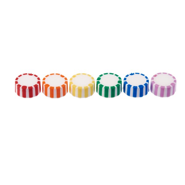 CAP ONLY, Assrtd Clr Scrw Top Micro Tube Grp Cap W/O-Ring, Non-sterile