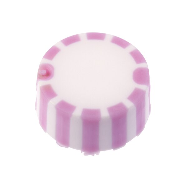 CAP ONLY, Purple Screw Top Micro Tube Grip Cap W/O-Ring, Non-sterile