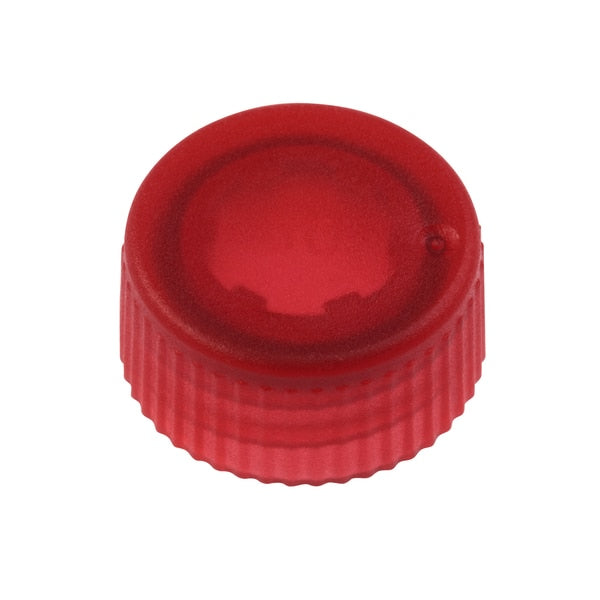 CAP ONLY, Red Screw Top Micro Tube Cap, O-Ring, Transluc, Non-sterile