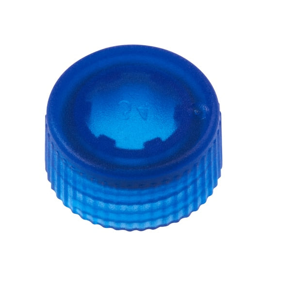 CAP ONLY, Blue Screw Top Micro Tube Cap, O-Ring, Transluc, Non-sterile
