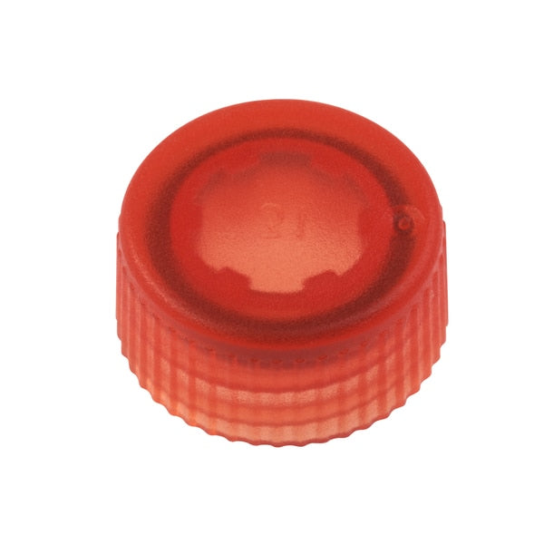 CAP ONLY, Orng Screw Top Micro Tube Cap, O-Ring, Transluc, Non-sterile