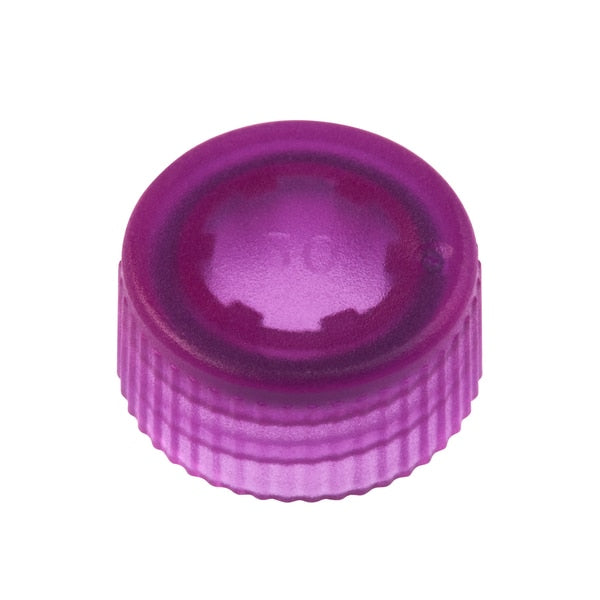 CAP ONLY, Prpl Screw Top Micro Tube Cap, O-Ring, Transluc, Non-sterile