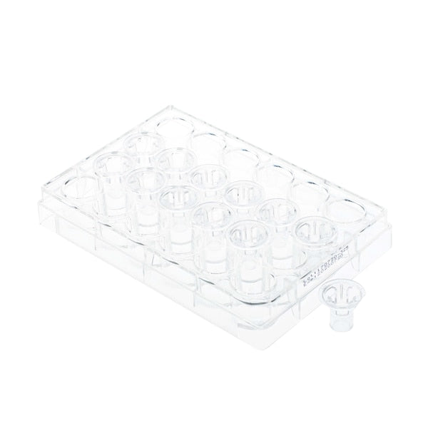 Permeable Cell Culture Inserts, 24-Well, Hanging, PET, 3.0um, Sterile