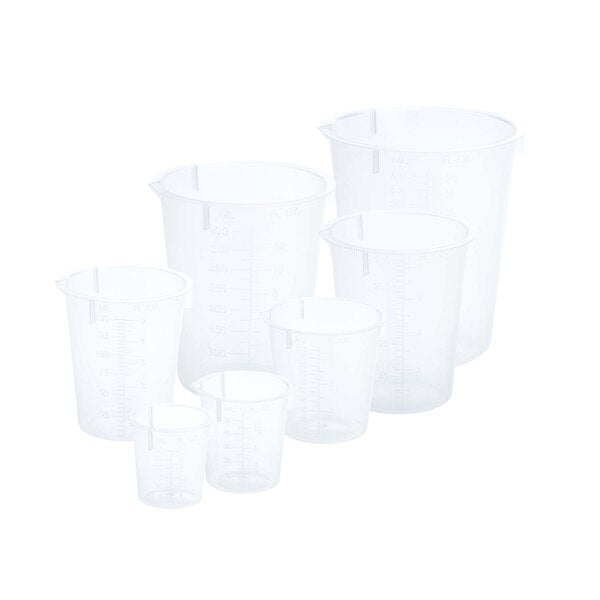 Assorted Set Graduated Beaker, Polypropylene, Non-sterile