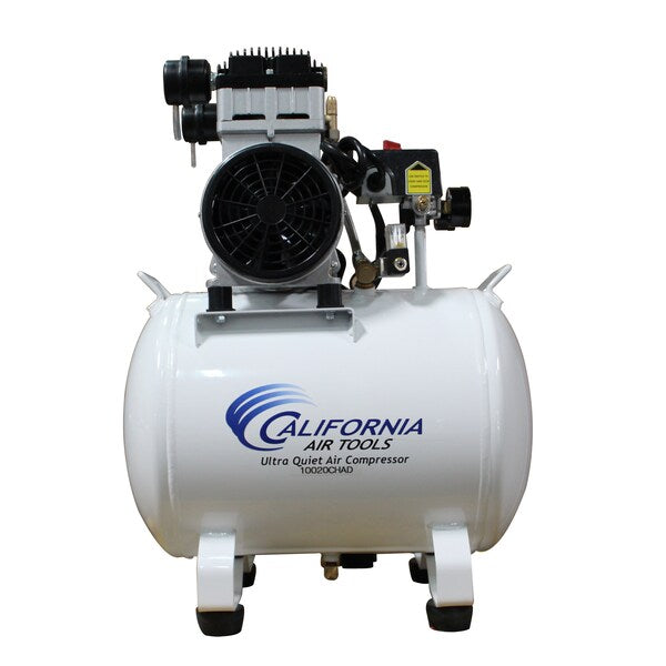 Ultra Quiet Oil-Free Hrzntl Air Compressor, 10Gal, 2HP