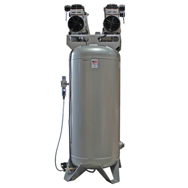 Ultra Quiet Oil-Free Air Compressor 60-gal 4-HP w/Auto Drn