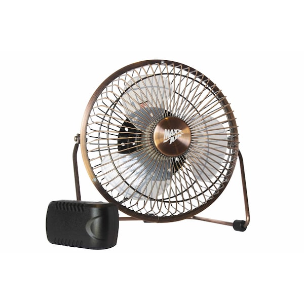 Desk Fan, Table Fan, Portable Fan, USB Fan, 1 Speeds, Copper, Desk Fan, AC Adapter