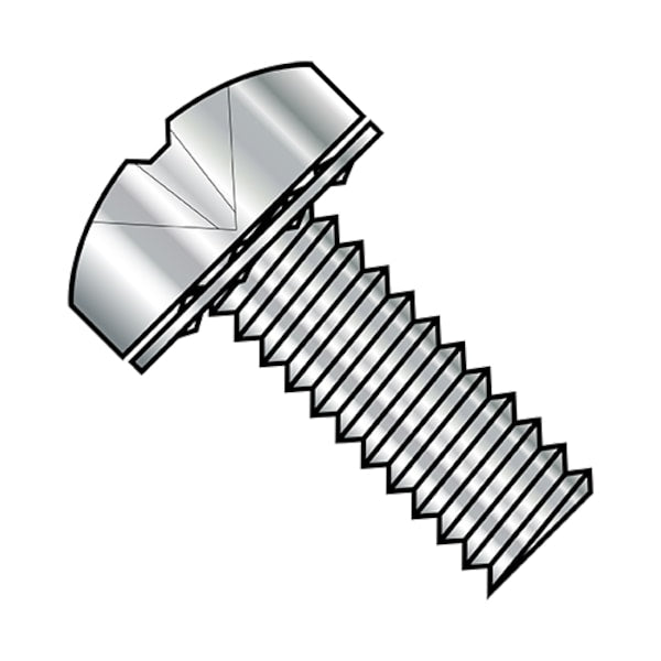 #2-56 x 5/8 in Phillips Pan Machine Screw, Plain Steel, 5000 PK