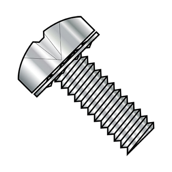 #8-32 x 1/4 in Phillips Pan Machine Screw, Plain Steel, 5000 PK