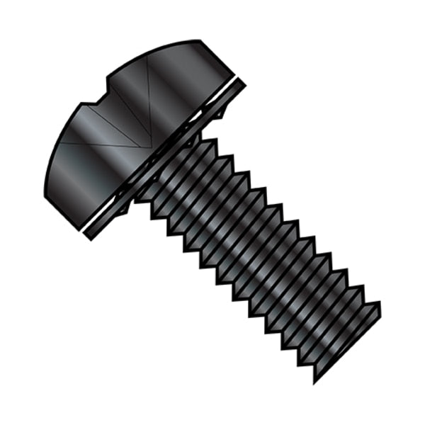 #10-32 x 3/8 in Phillips Pan Machine Screw, Zinc Plated Steel, 6000 PK
