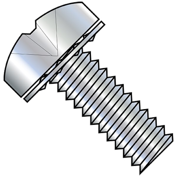 #6-32 x 1/4 in Phillips Pan Machine Screw, Zinc Plated Steel, 10000 PK