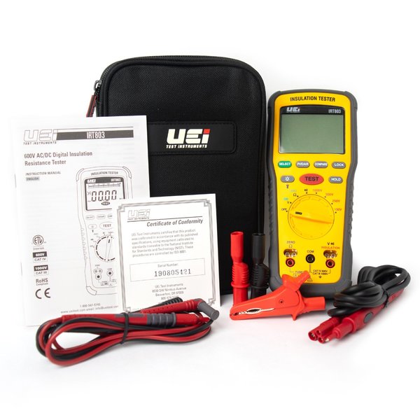NIST Certified IP42 Advanced Insulation Resistance Tester 600V AC/DC