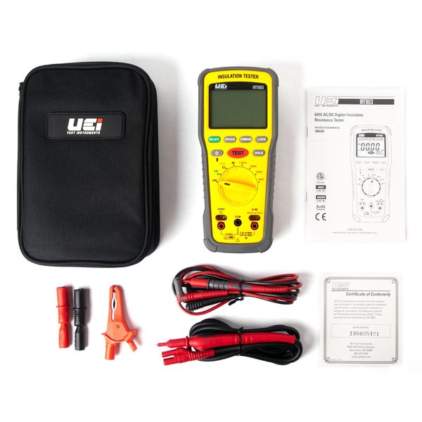 NIST Certified IP42 Advanced Insulation Resistance Tester 600V AC/DC