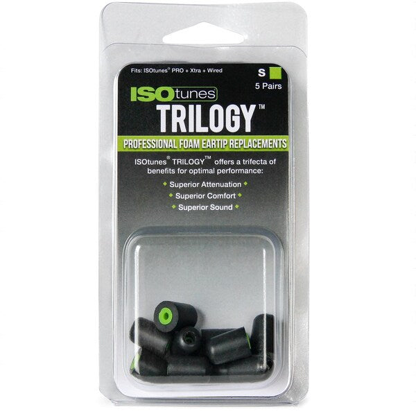 Ear Tip, Foam, Green, S, PK5