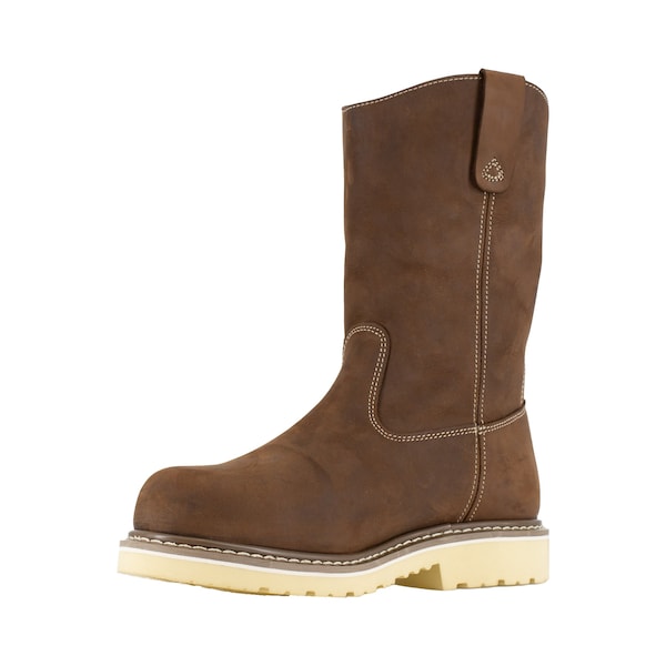 Mens Brown Comp Toe 11 in Pull On Wor, PR