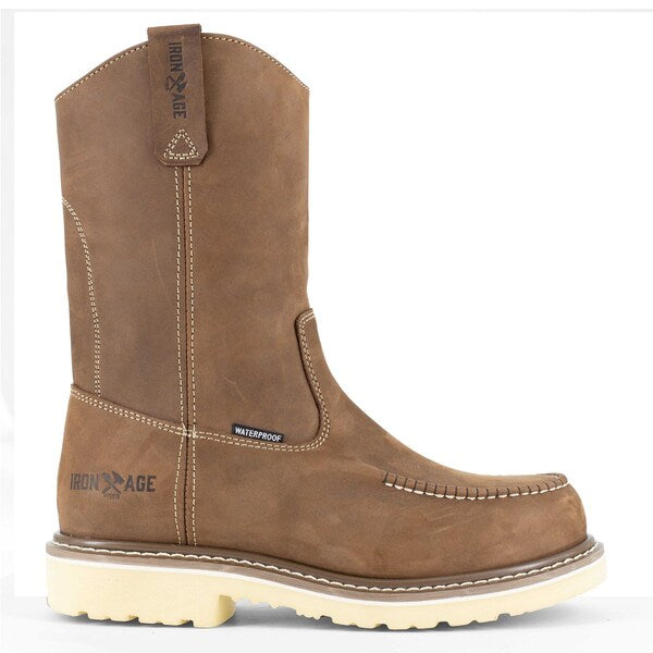 Mens Brown Comp Toe 11 in Moc Toe Wat, PR