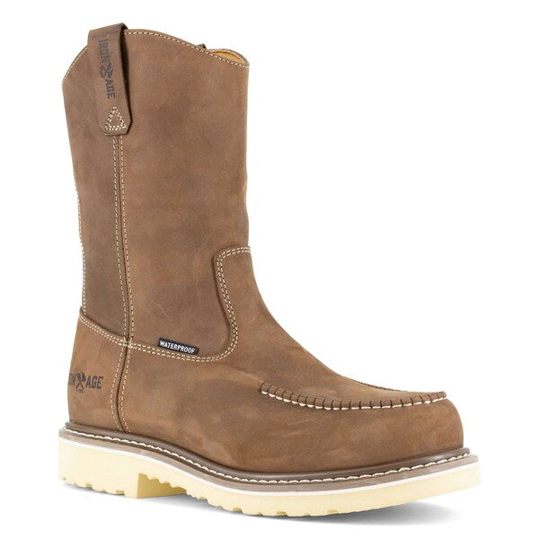 Mens Brown Comp Toe 11 in Moc Toe Wat, PR