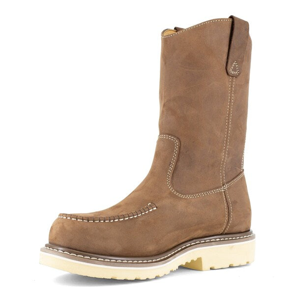 Mens Brown Comp Toe 11 in Moc Toe Wat, PR