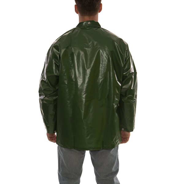 Rain Jacket, XS, Grn, Unisex, 0.25mm Thick
