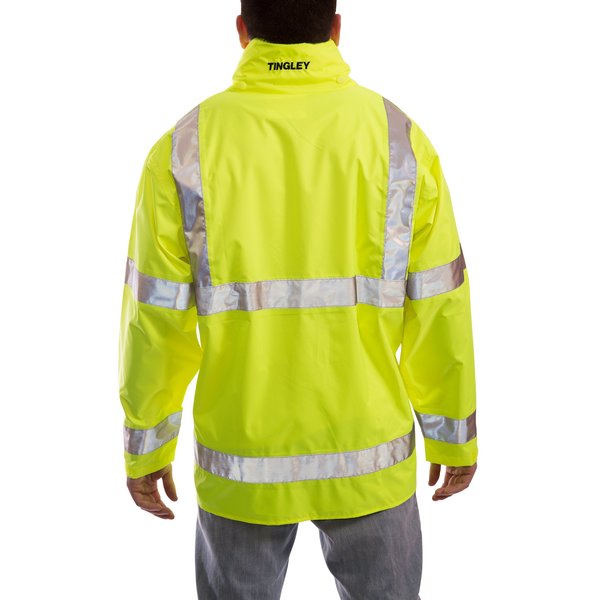 Vision Rain Jacket, Class 3, Type P, Ylw/Green, XL