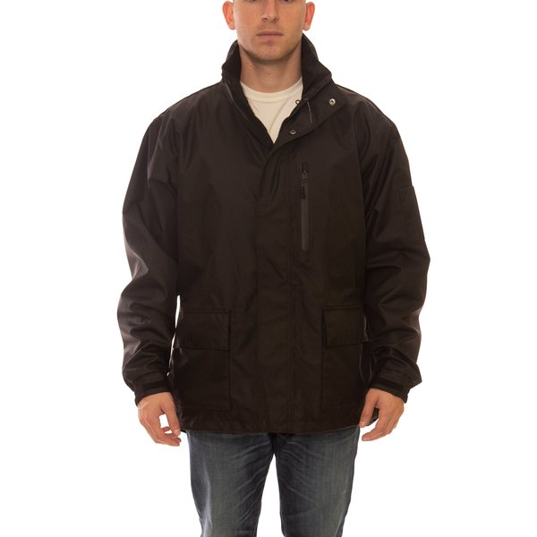 Jacket, Breathable Waterproof, 2XL, Black