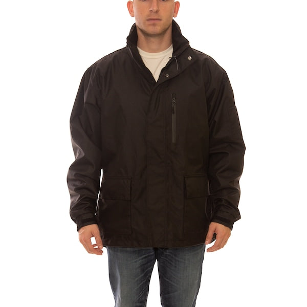 Jacket, Breathable Waterproof, 3XL, Black