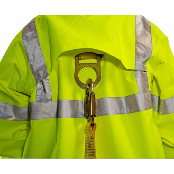Icon Rain Jacket, Class 3, Type P, Black/Ylw, L