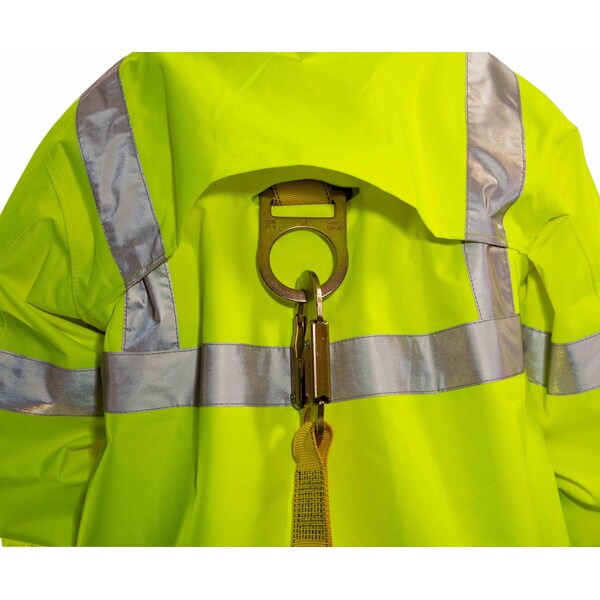 Icon Rain Jacket, Class 3, Type P, Black/Ylw, M