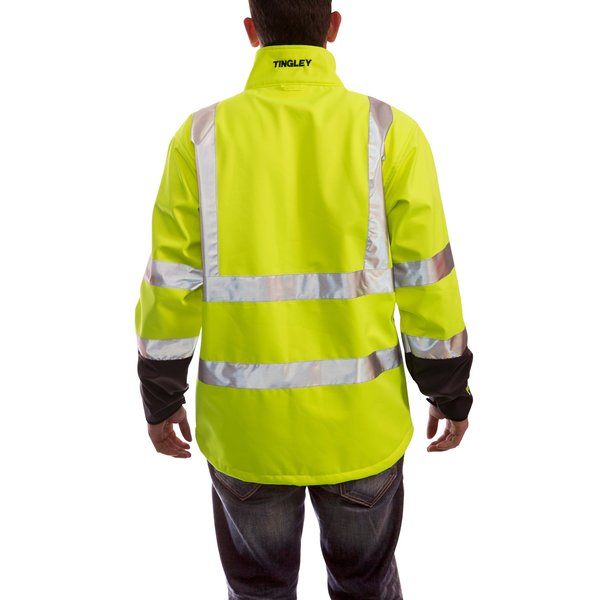 Phase 3 Breathable Rain Jacket, Hi-Vis Yl/Green, 4XL