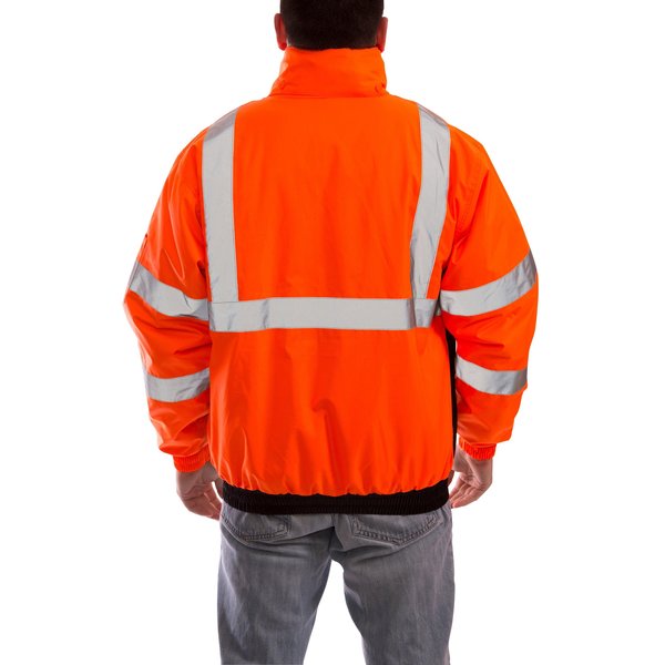 Large Class 3 Hi-Vis Bomber Jacket, Orange