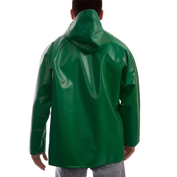 Safetyflex Flame Resistant Rain Jacket, Green, S