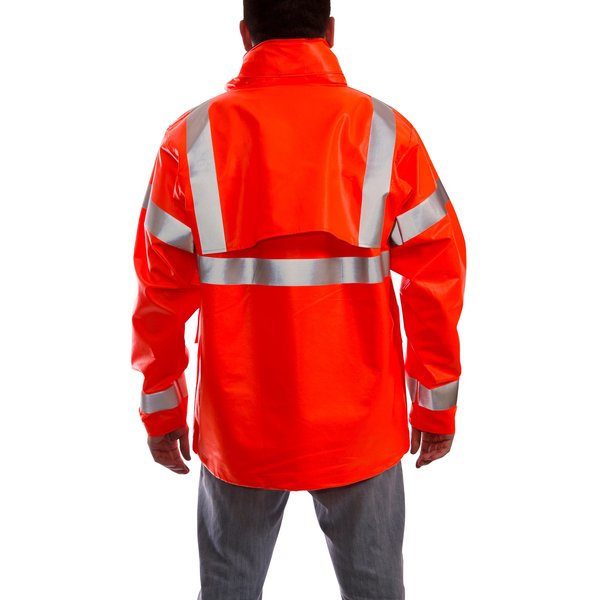 Eclipse Arc Flash Rain Jacket, Cat 2, Orange, 4XL