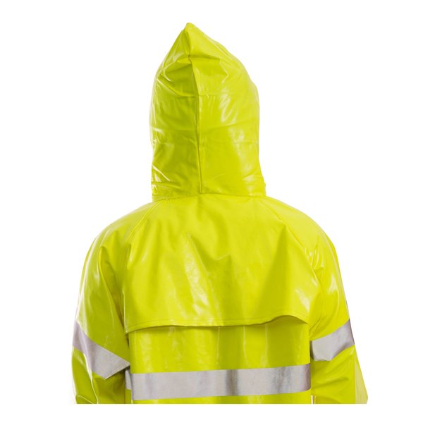 ComfortBrite Flame Resist Rain Jacket, Yellow/Green, L