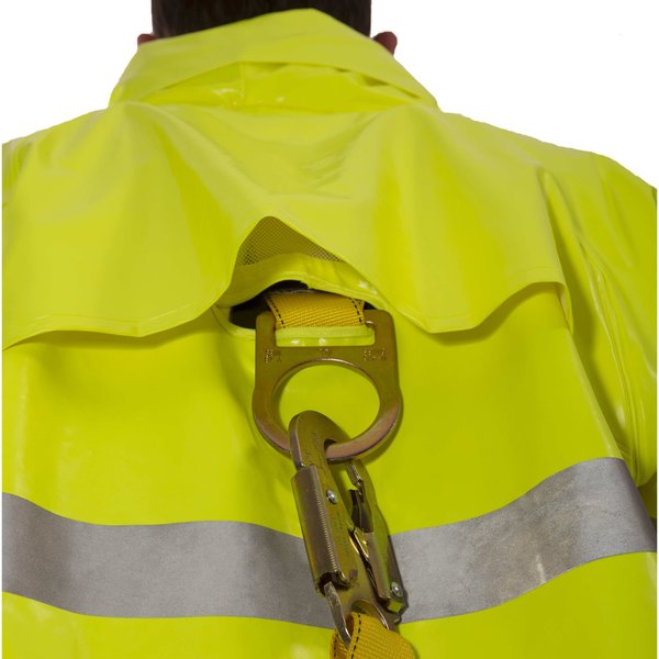 ComfortBrite Flame Resist Rain Jacket, Yellow/Green, L