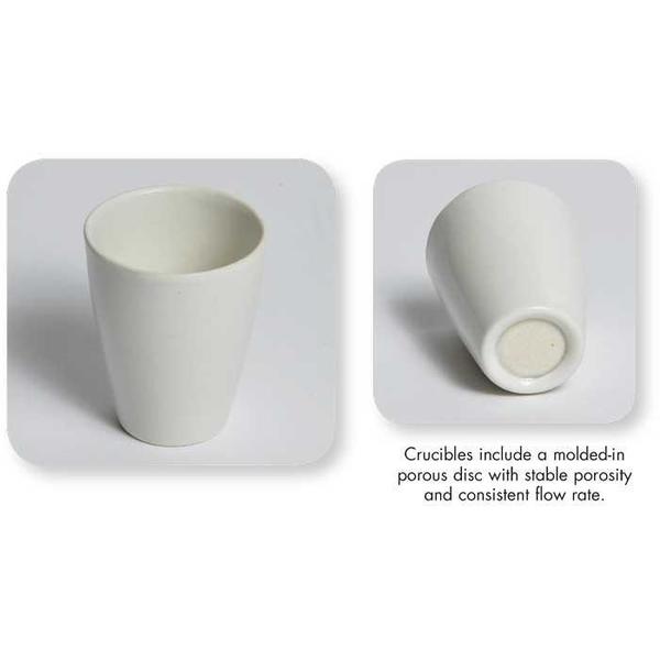 Crucibles, Porous Bottom, Porcelain, PK 8
