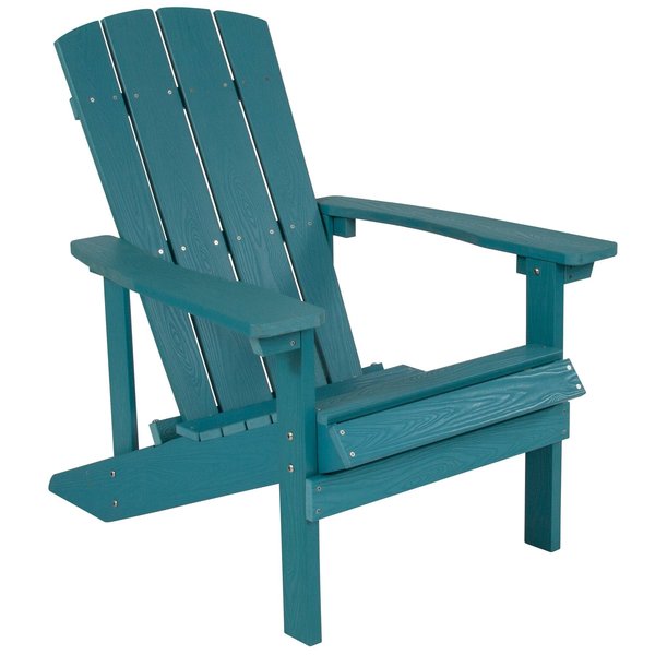 Sea Foam Charlstwn Adirondack Chair, Sea Foam Wood, 29.5 W 35 H, Polystyrene, Stainless Steel Seat
