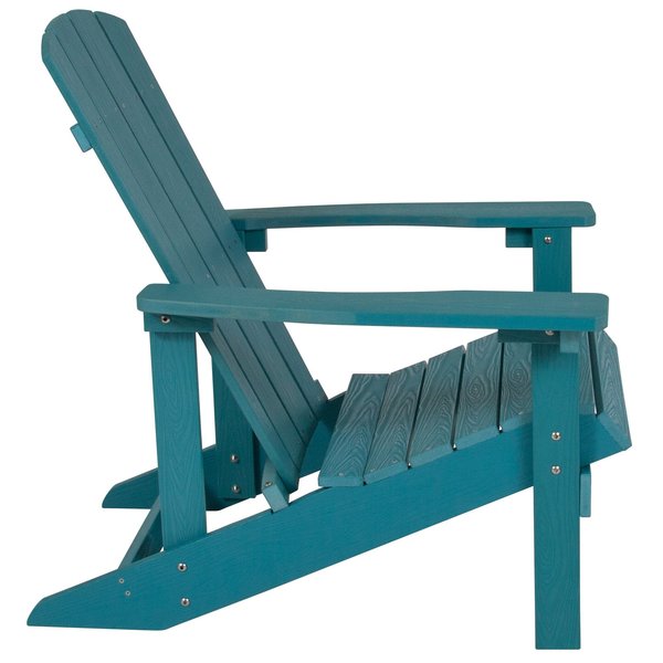 Sea Foam Charlstwn Adirondack Chair, Sea Foam Wood, 29.5 W 35 H, Polystyrene, Stainless Steel Seat