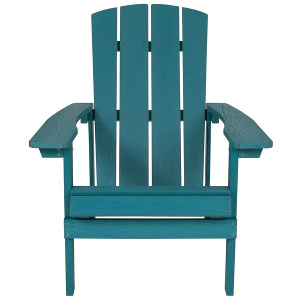Sea Foam Charlstwn Adirondack Chair, Sea Foam Wood, 29.5 W 35 H, Polystyrene, Stainless Steel Seat
