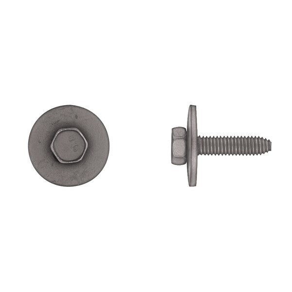 M6-1.00 Hex Head Cap Screw, Black Phosphate 25 mm L