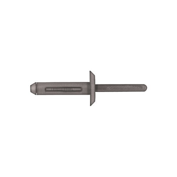 Blind Rivet, Flanged Head, 1/4 in Dia., Nylon Body