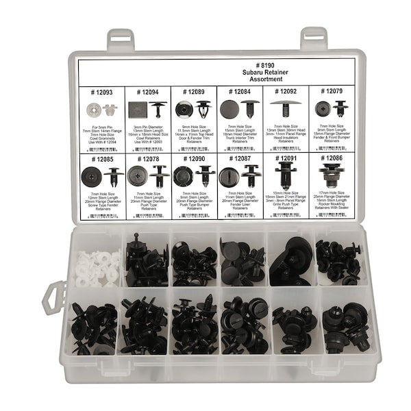 Subaru Retainer Assortment, 1256 pcs.