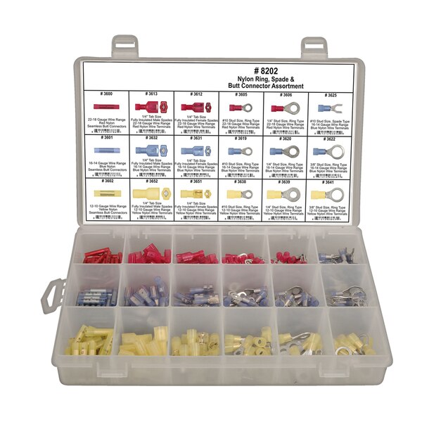 Nylon Wire Terminal Assortment, 315 PCS