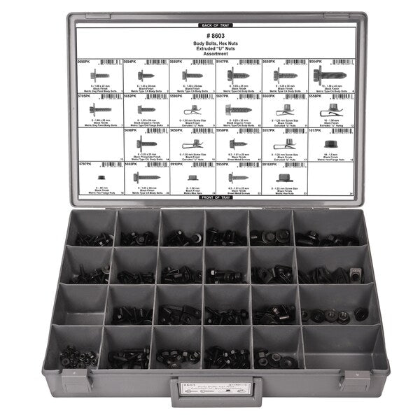 Body Bolts, Hex Nuts, U-Nuts, 203 pcs.