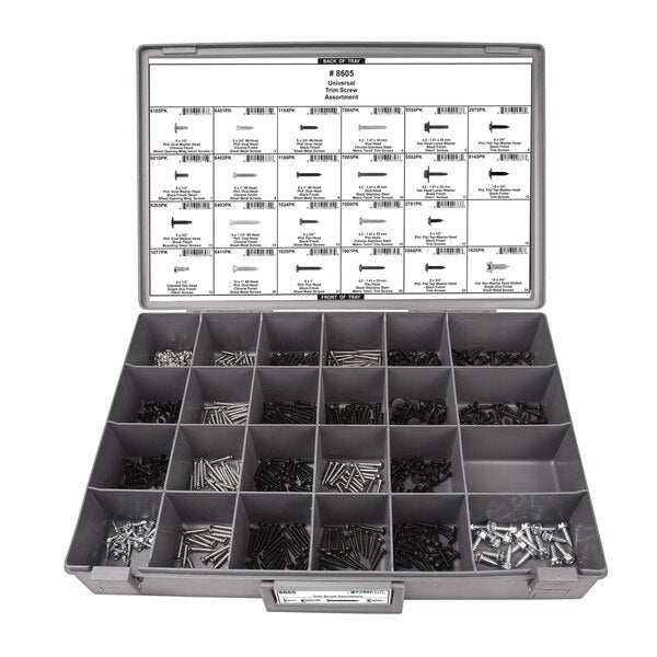 Universal Trim Screw Assortment, 550 PCS