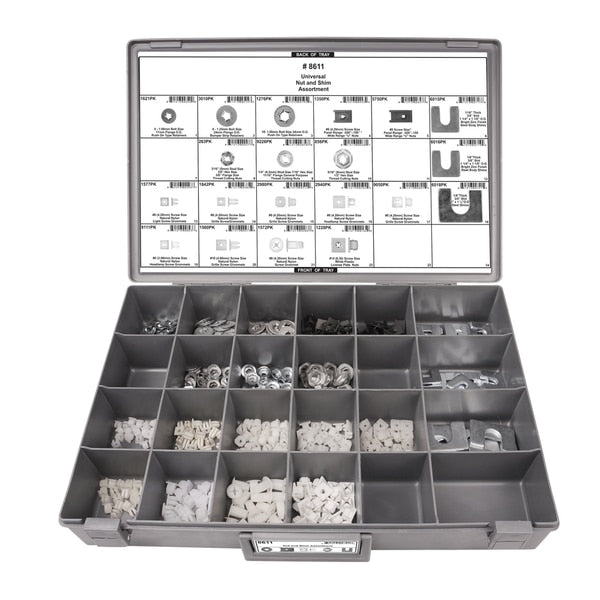 Universal Nut/Shim Assortment, 450 PCS