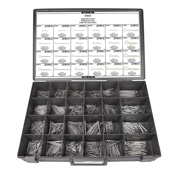 Cotter Pin Assortment, 825 PCS
