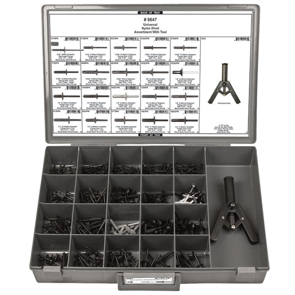 Thin Sheet Nutsert Assortment, 195 PCS
