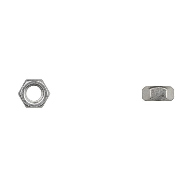 Hex Nut, M8-1.25, Class 8, Bright Zinc Plated
