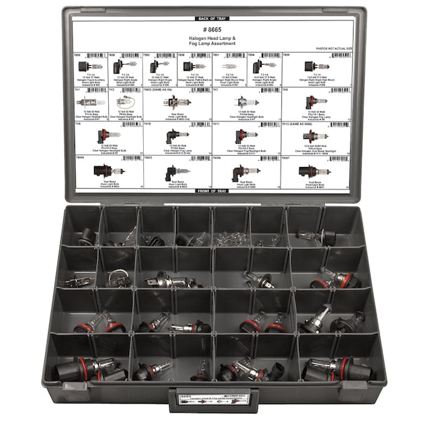 Halogen Headlight Assortment, 39 pcs.