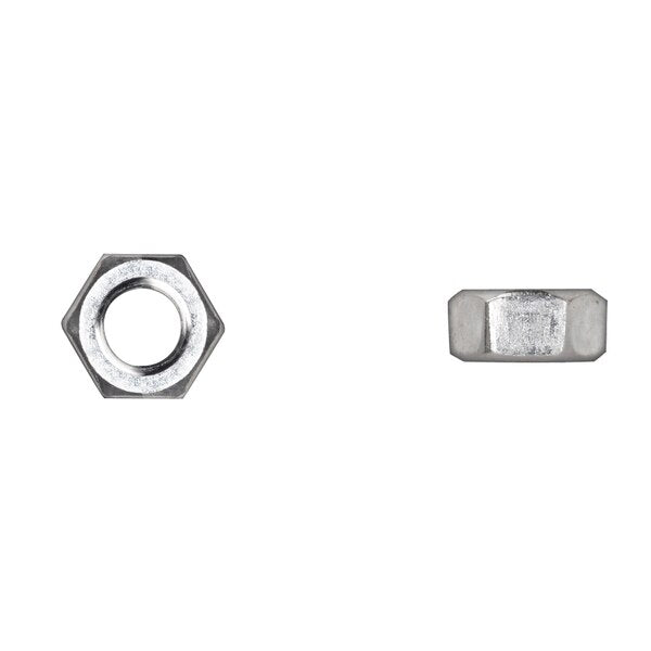 Hex Nut, M12-1.75, Class 8, Bright Zinc Plated
